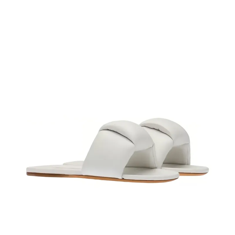 MIU MIU Mordore Abrasion Resistant Slide Slippers Women's White-2