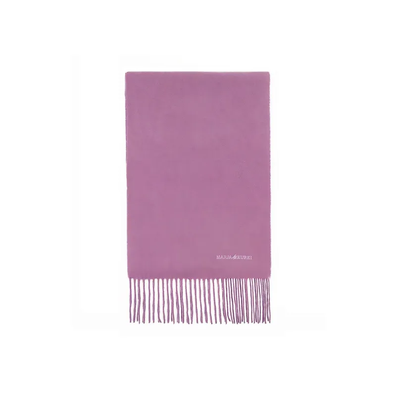 MARJAKURKI Red Scarf Atmosphere Advanced Plains Singing Greeting Card Elegance Unisex-4