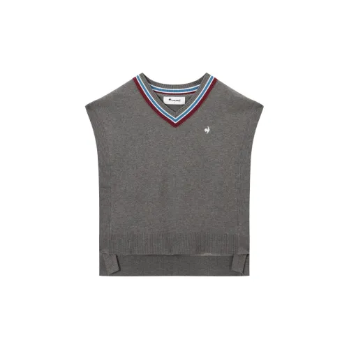 Le Coq Sportif Tank Tops Women's Gray