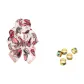 Pink+Random Silk Scarf Buckle