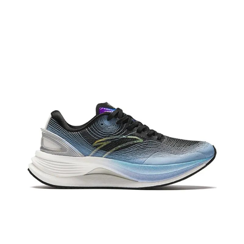 Anta Champion 3rd Gen PRO Anti Slip Wear Resistant Low Top Casual Running Shoes Women's Black Gray Blue-1