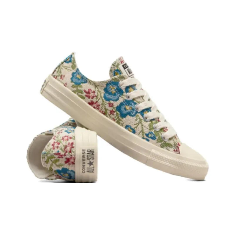 Converse Chuck Taylor All Star Anti Slip And Wear Resistant Lightweight Low Top Skateboard Shoes Women's Beige-3