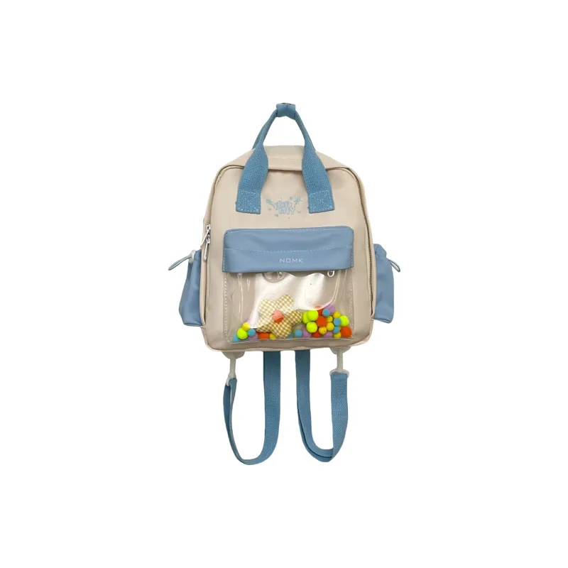 NOMK Nylon Backpack Handbag Women's Purple/Blue/Black/Yellow/Green-4