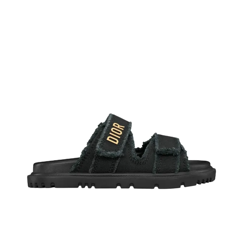 DIOR DiorAct Slide Slippers Women's Black-1