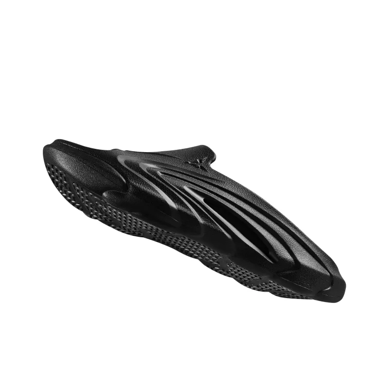 VEIDOORN Slide Slippers Unisex Black Warrior-1