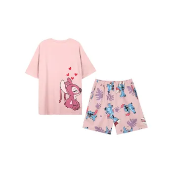 JINGYUN x Disney Pajama Set Summer Women's Pink
