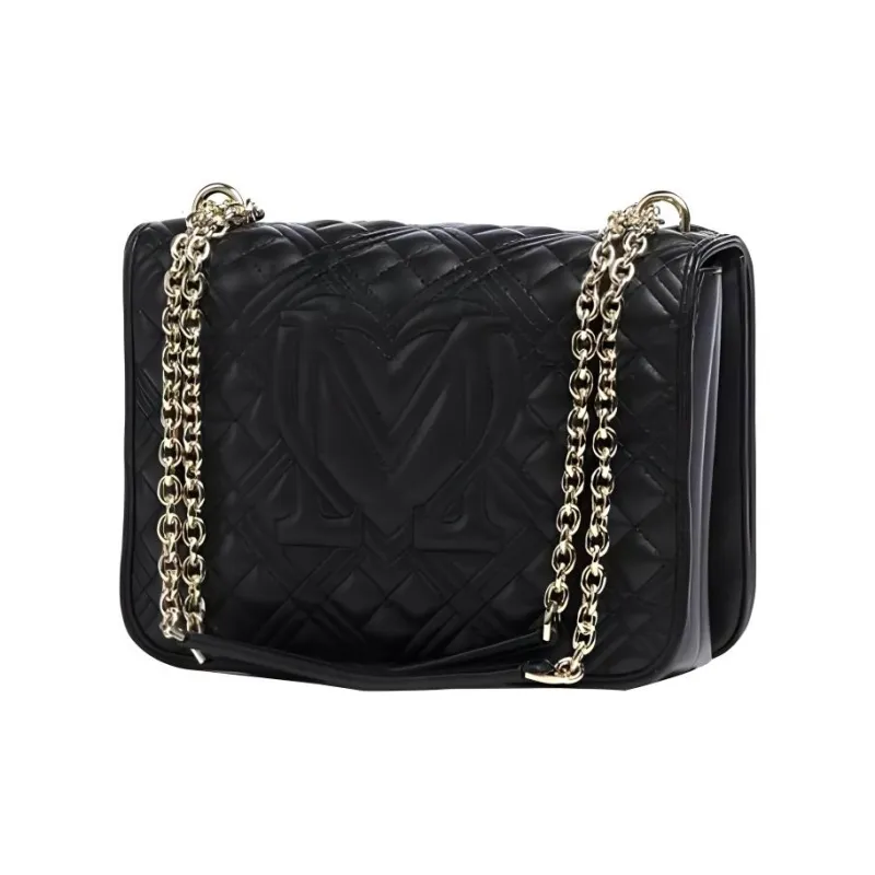 LOVE MOSCHINO Synthetic Leather Portable Crossbody Bag Shoulder Bag Women's Black-1
