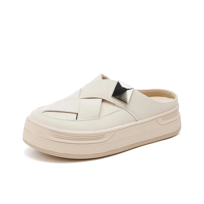 DAPHNE Rubber Sole Slip Resistant Wrap toe Slippers Women's-2