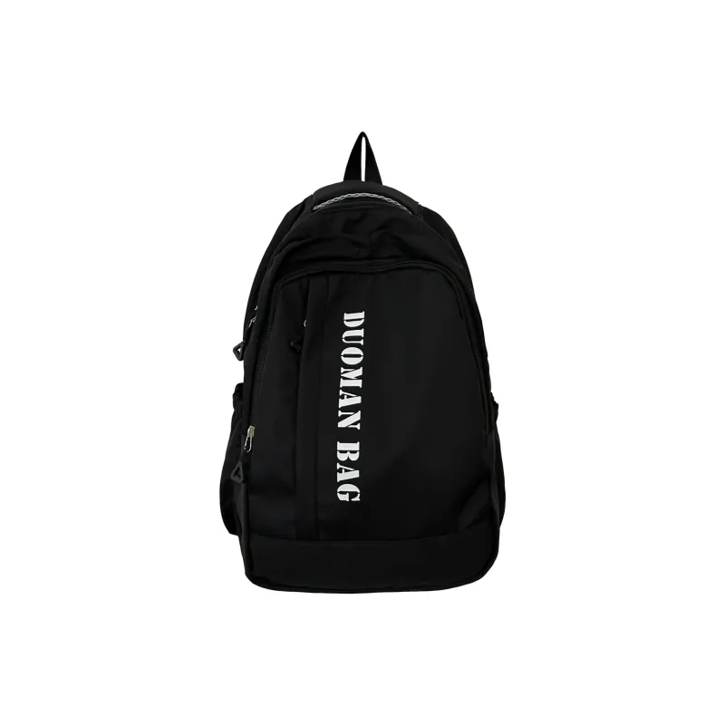OURFUN Nylon Backpack Unisex White/Gray/Black/Blue/Pink-3
