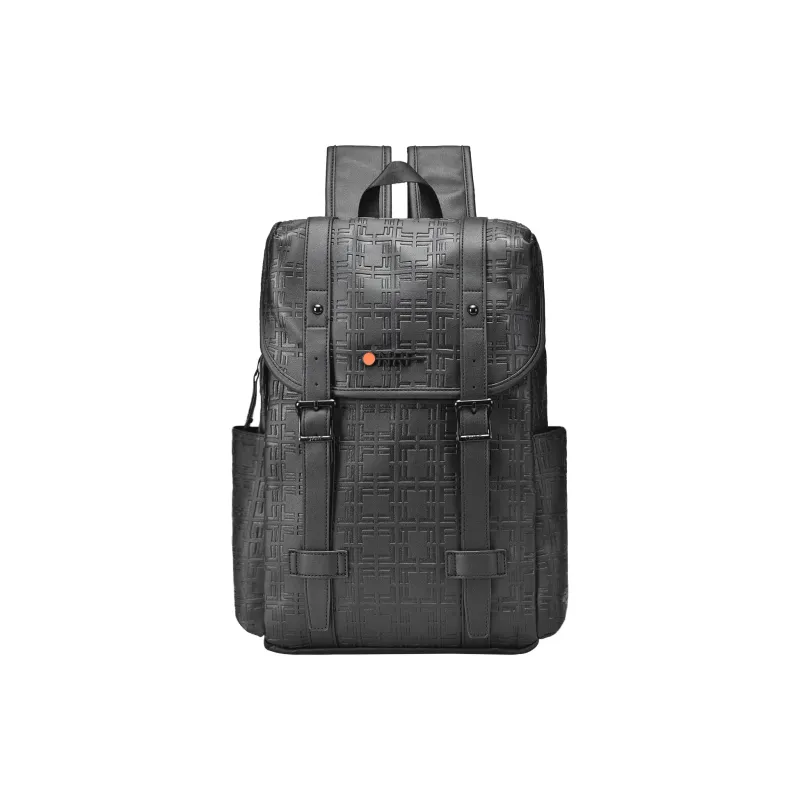 ONRF PVC Travel Backpack Large Size Unisex Cool Black-1