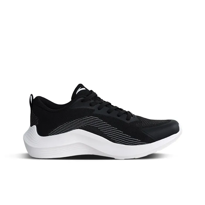 Anta Low Top Running Shoes Men's Black White-1