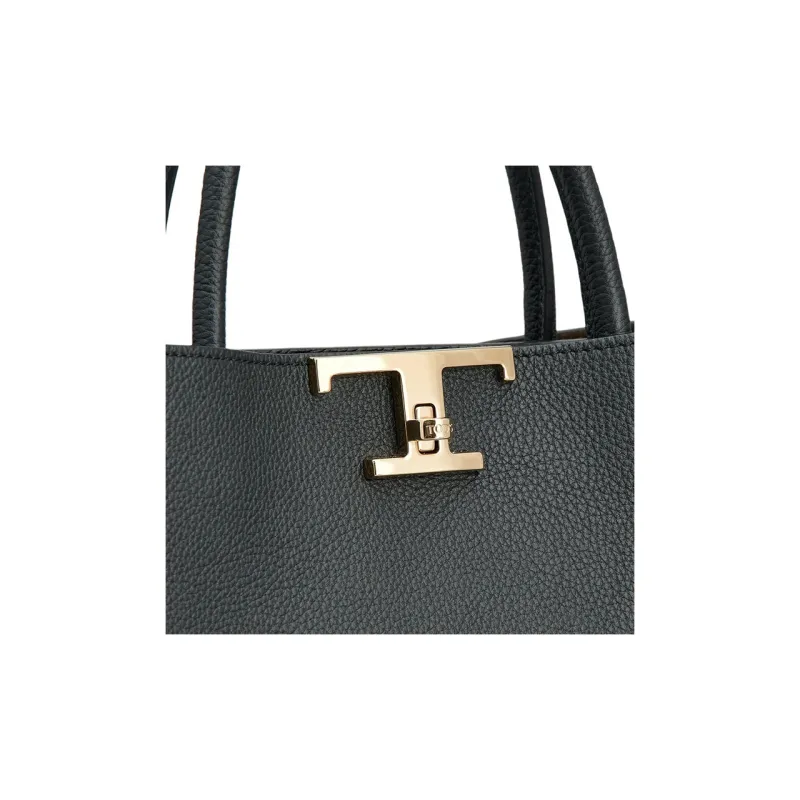TOD'S T Timeless Logo Plaque Medium Tote Bag-4