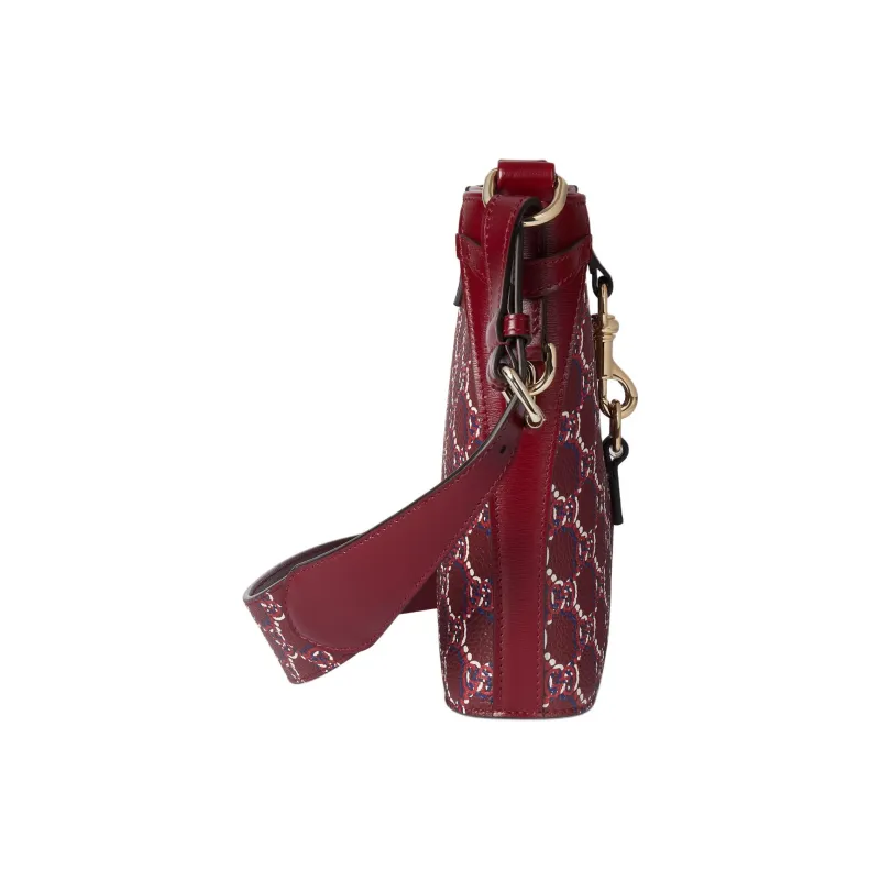GUCCI Leather Bucket Bags Shoulder Bag Crossbody Bag Mini Women's Red-2