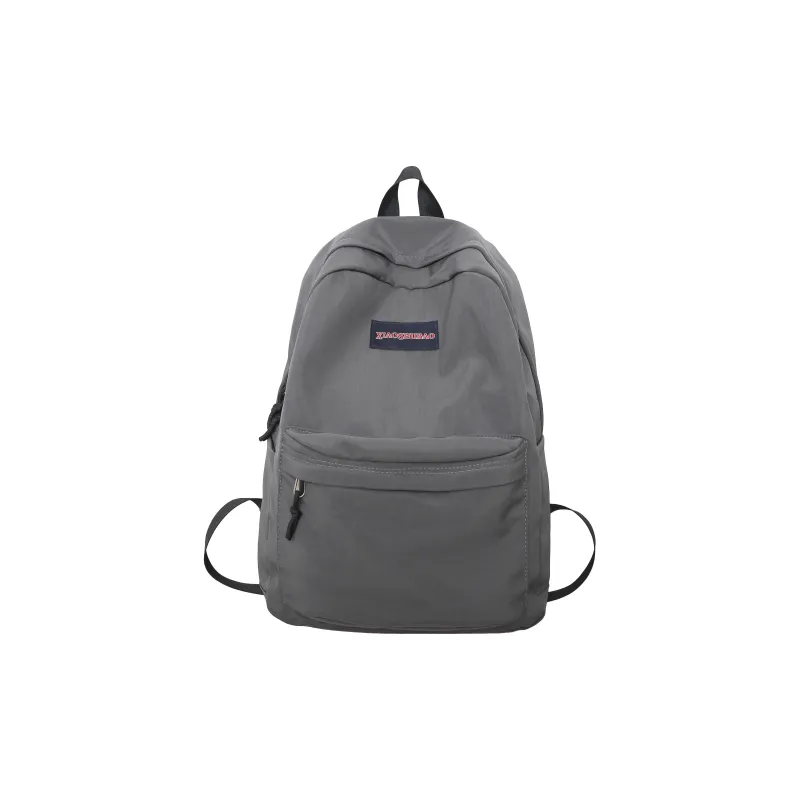 MOK Nylon Fabric Backpack White/Gray/Black/Khaki/Red-2