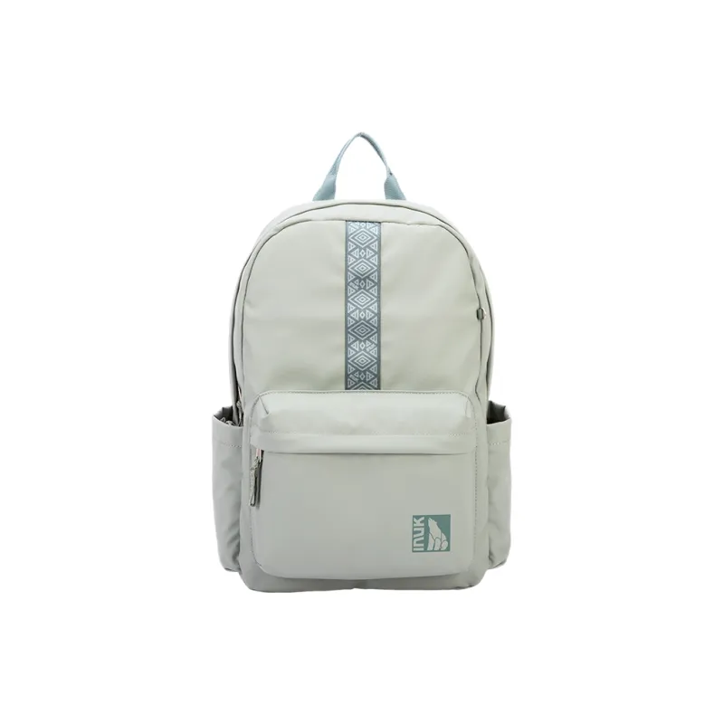 INUK Polyester Backpack Regular Unisex Yellow/Milk Tea Beige/Green/Pink-36