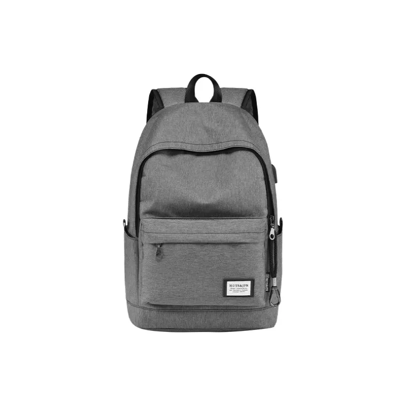 Yohji Kimura Oxford Backpack Unisex Gray/Navy Blue/Black-0