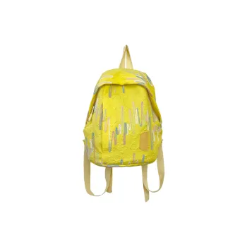 MOK Nylon Backpack Women's White/Black/Yellow/Pink