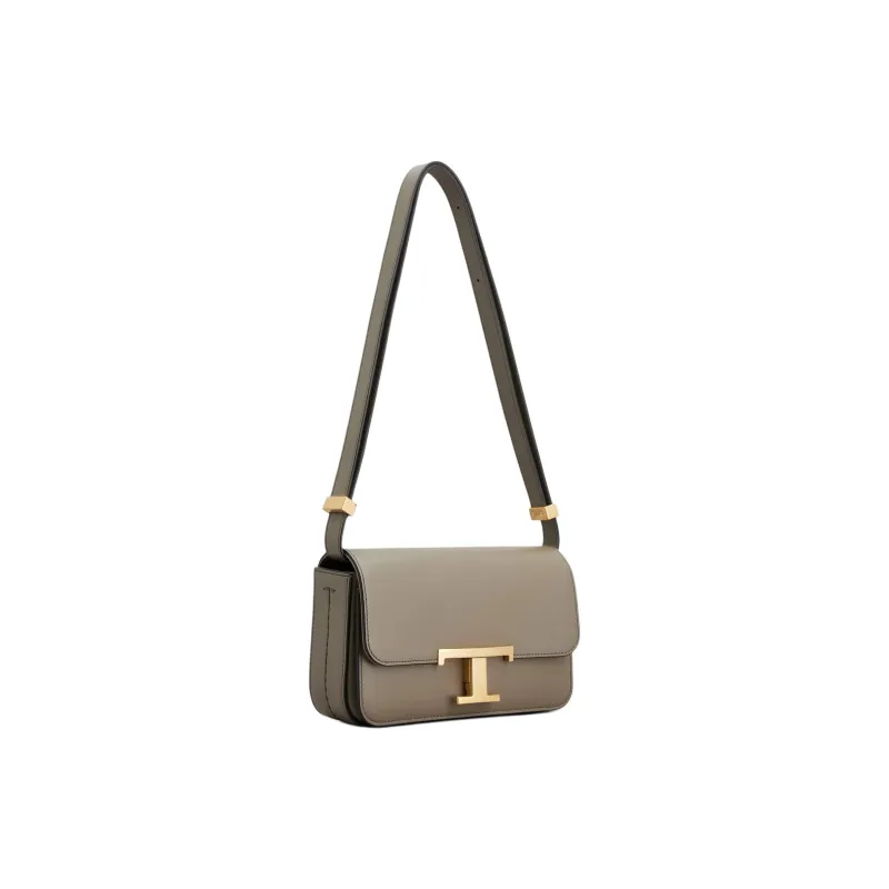 TOD'S T Timeless Logo Plaque Shoulder Bag-3
