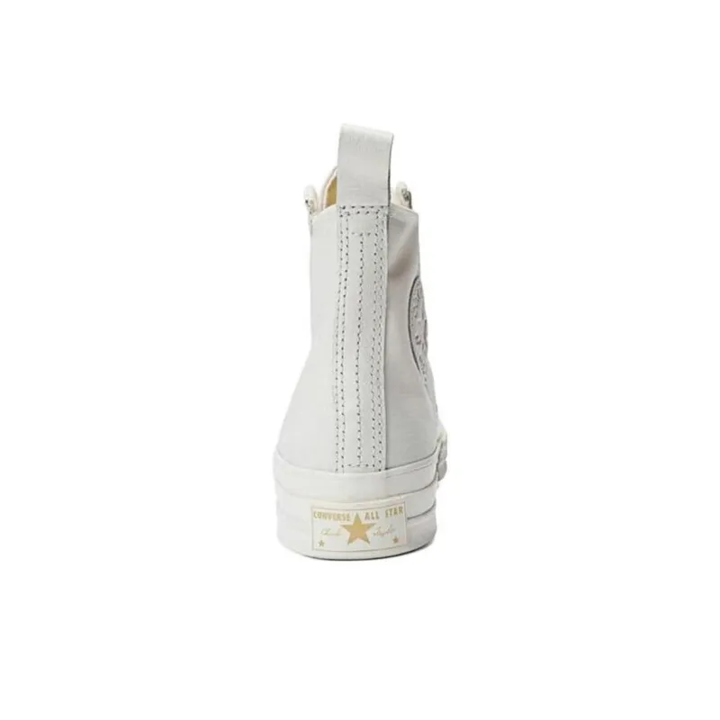 Converse Chuck Taylor All Star Non slip Lightweight High Top Skateboard Shoes Unisex White Gold-3