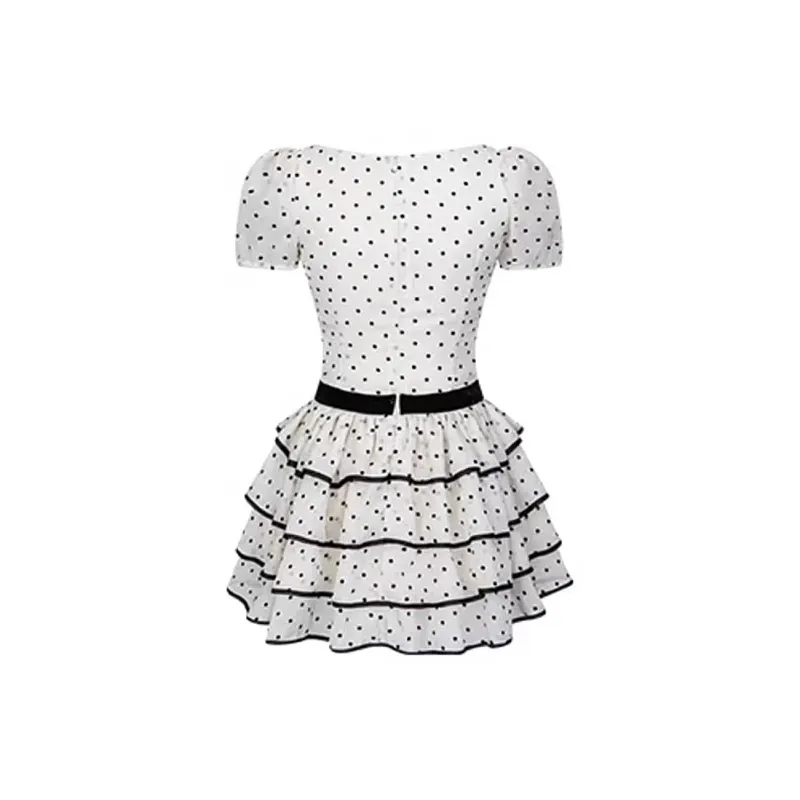 Incolore Short Sleeved Dress Women's Apricot-1