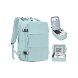 Light Blue Expansion Version (with Wet-Dry Separation Pocket, Independent Shoe Compartment, Individual Laptop Compartment)