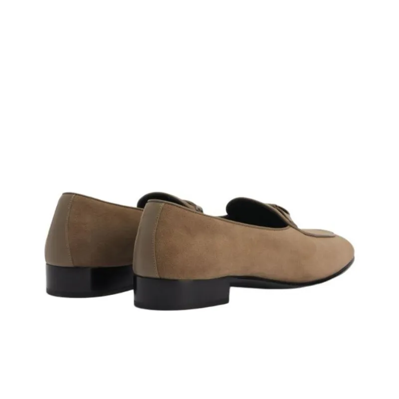 Giuseppe Zanotti Ewerton Almond toe Suede Loafers-3
