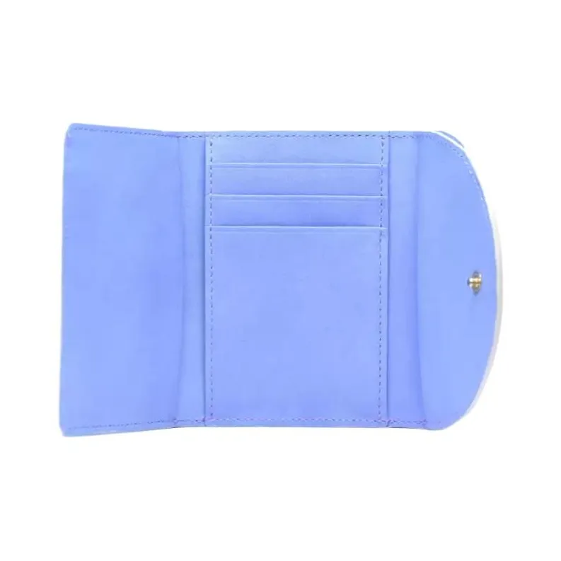 Disney Cow Leather Wallet Unisex Purple-3