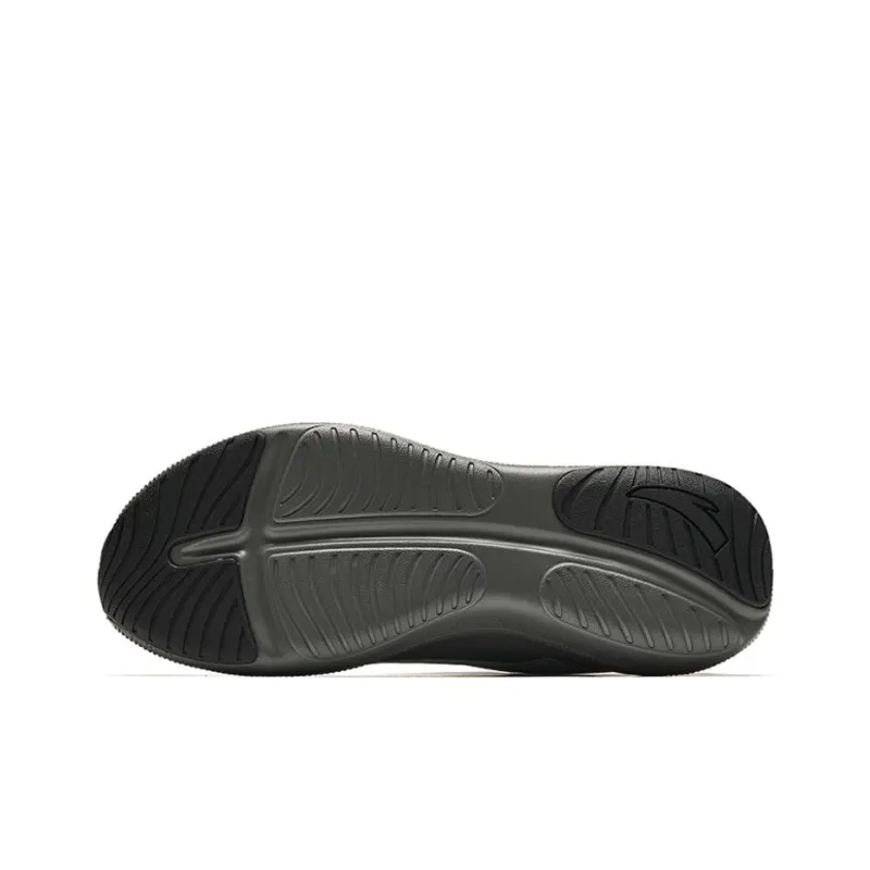Anta Running Collection Anti-Slip Wear-Resistant Low-Top Casual Running Shoes Men's Gray Black-4