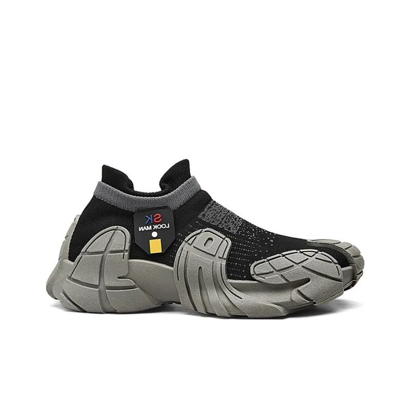 OUBT Anti-Slip Wear-Resistant Breathable Lightweight Mid-Top Running Shoes Men's-6