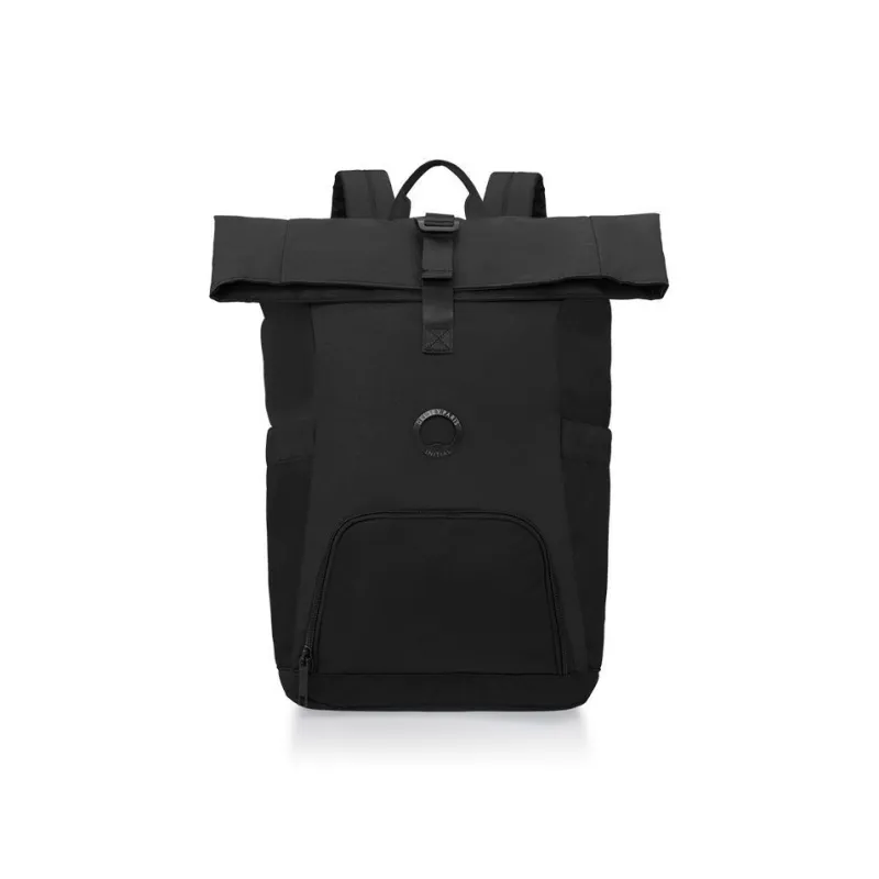 DELSEY Recycled Polyester Water-Resistant Everyday Backpack Regular Unisex Black/Camouflage-0