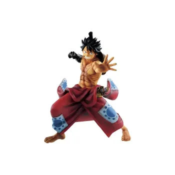 BANDAI One Piece Country Of Water Ichiban Kuji Ultimate Prize Kimono Luffy Bonus Gifts 23cm