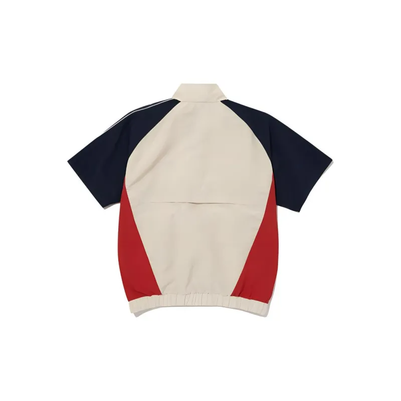Reebok Vector Block Jackets Coats Unisex Beige/Navy-1