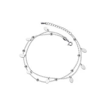 MAGICPOLE 925 Sterling Silver Anklets Women's Silver