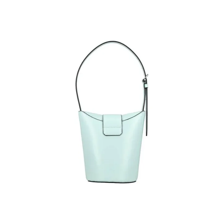 FERRAGAMO TrifolioGANCINI Cow Leather Bucket Bag, Handbag, Shoulder Bag Women's Blue-3
