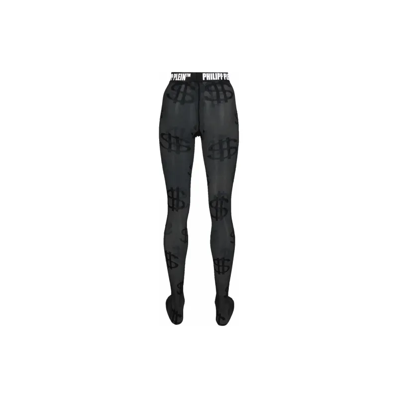 PHILIPP PLEIN Dollar Pattern Tights-1
