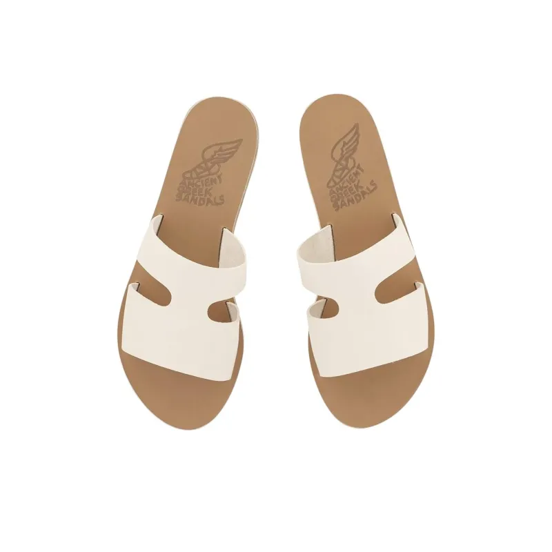 ANCIENT GREEK SANDALS Slide Slippers Women's Gray White-4