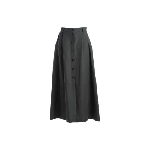 PAROSH Casual Long Skirts Women's Olive Green