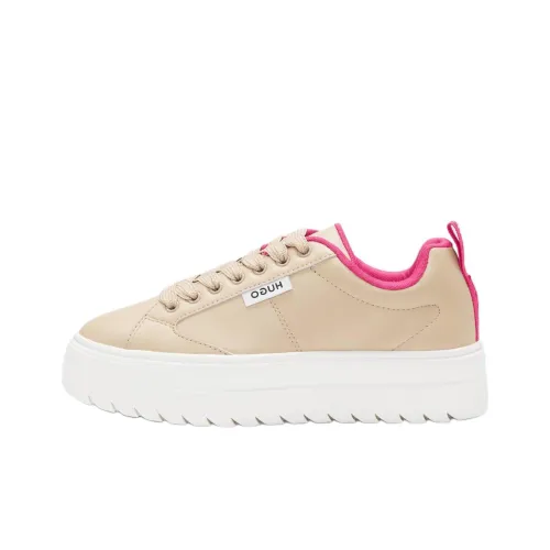 HUGO BOSS Skateboard Shoes Women's Low-Top Light Camel