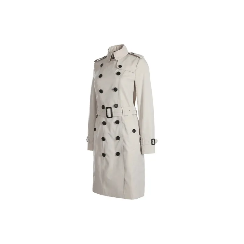Burberry Trench Coats Women's Stone Color-1