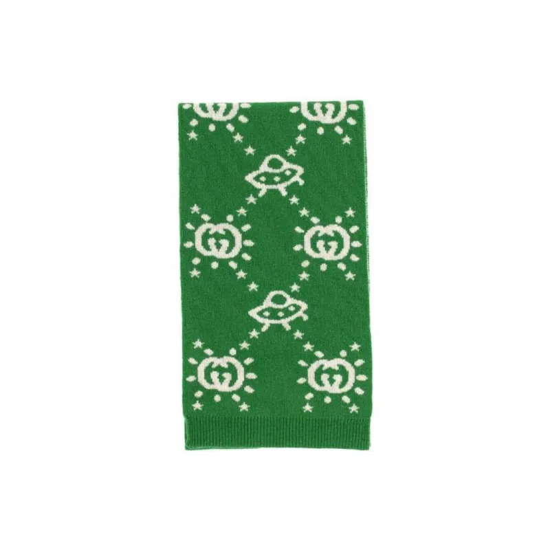 GUCCI Knit Scarves Baby Green-0