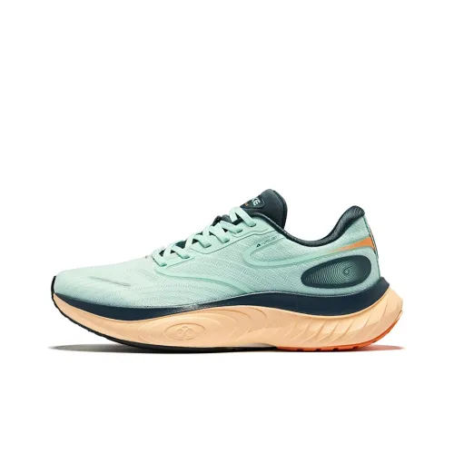 Erke Cushioning Low-Top Running Shoes Men's Bubble Green
