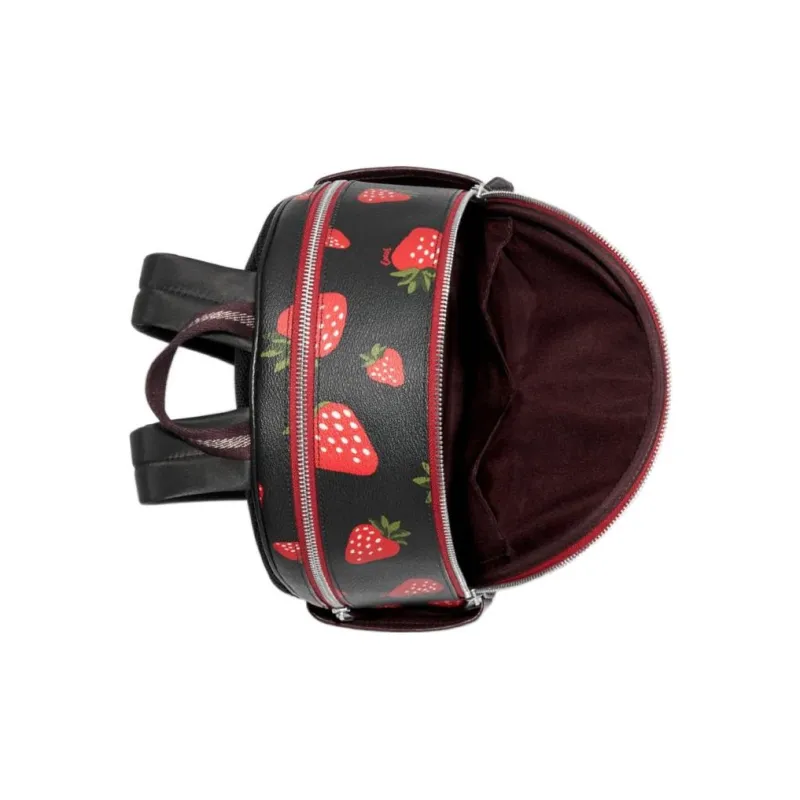 COACH Court Cow Leather Backpack Medium Size Women's Black-2