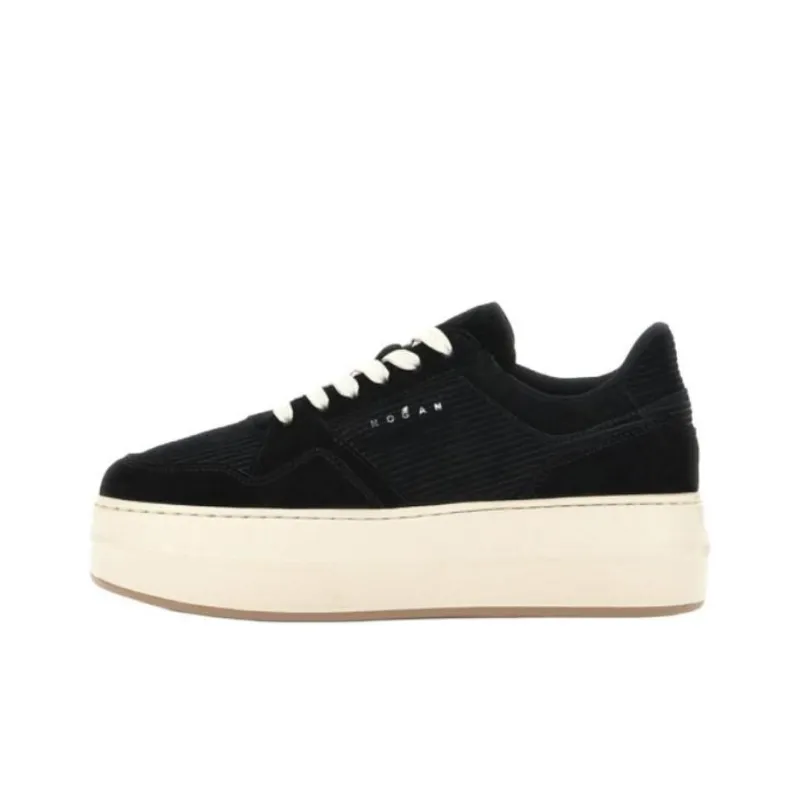 HOGAN Skyscraper Low Top Skateboard Shoes Women's Black-0