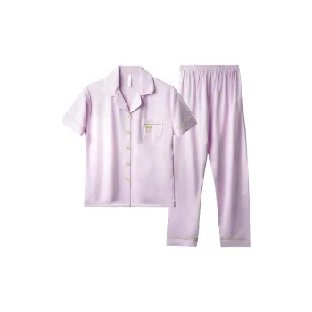 Cotton Gene Pajama Set Women's Light Purple