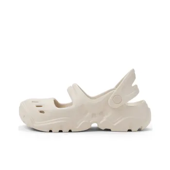 CHARLES&KEITH Small Ck Clogs 4cm Women's Beige/Beige/Black