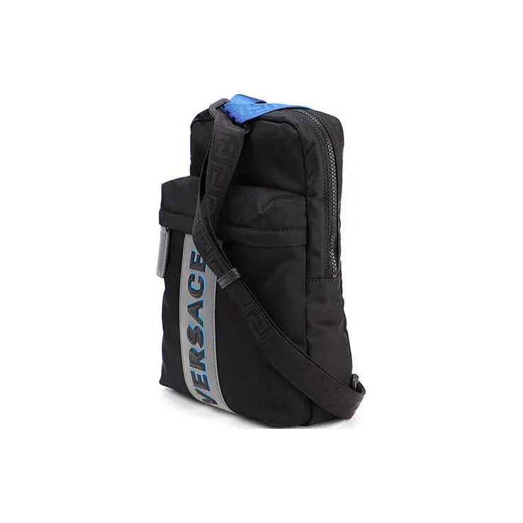 FANSIZHE Nylon Fabric Sling Bag Regular Men's Black-1