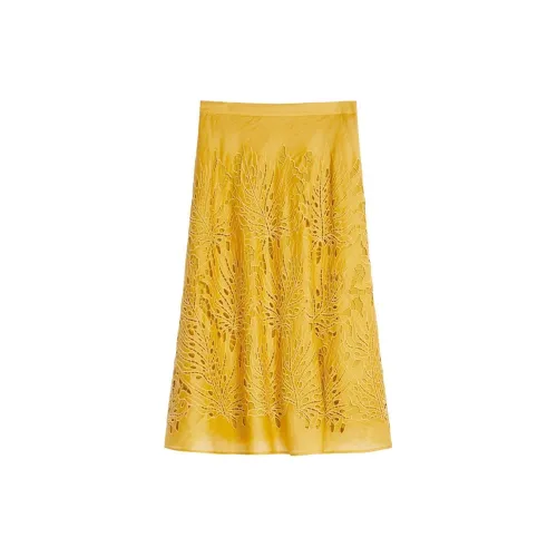 MaxMara Casual Long Skirts Women's Yellow