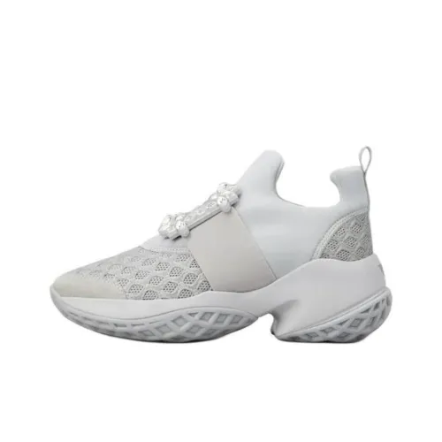 Roger Vivier Viv' Run Low Top Casual Shoes Women's Gray