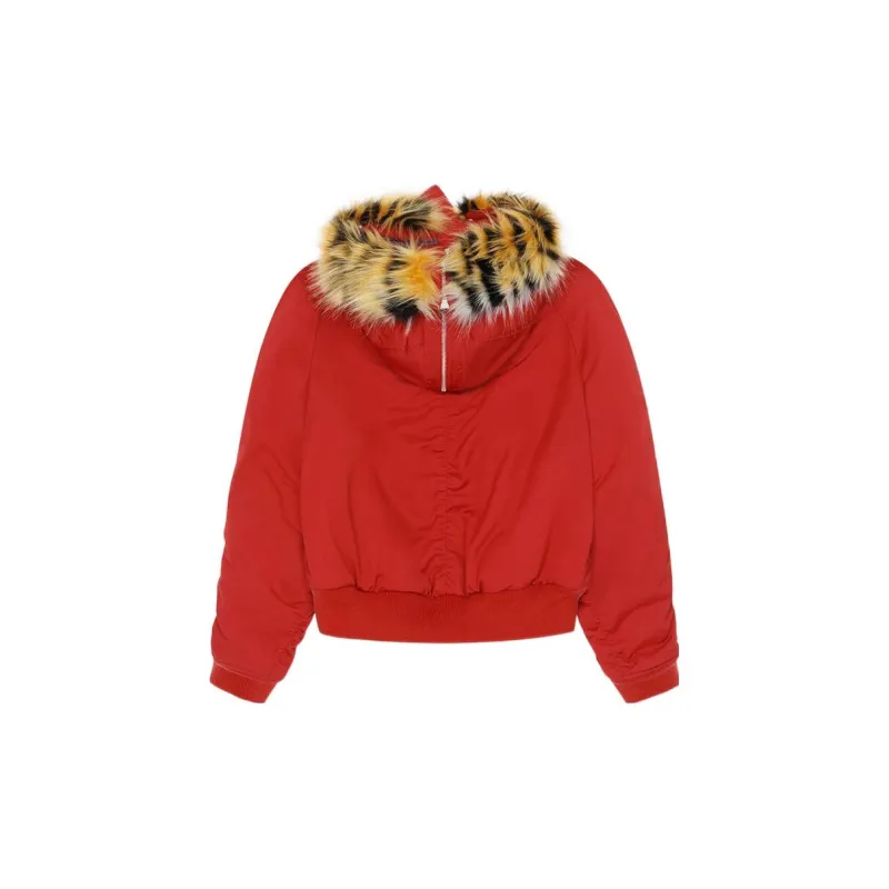 KENZO Short Hooded Parka 'Medium Red'-1
