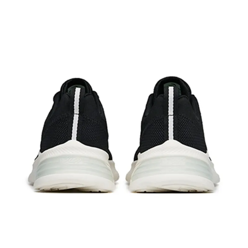 Anta Running Collection Cushioned Slip Resistant Abrasion Resistant Low Top Running Shoes Men's Black-3